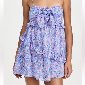 For Love And Lemons Purple and Blue Floral Dress
